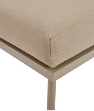 2-Zits Loungeset van Touw & Gehard Glas – Inclusief Tafel en Kussens, Met Armleuningen en Gevlochten Rugleuning, Verstelbare Pootjes