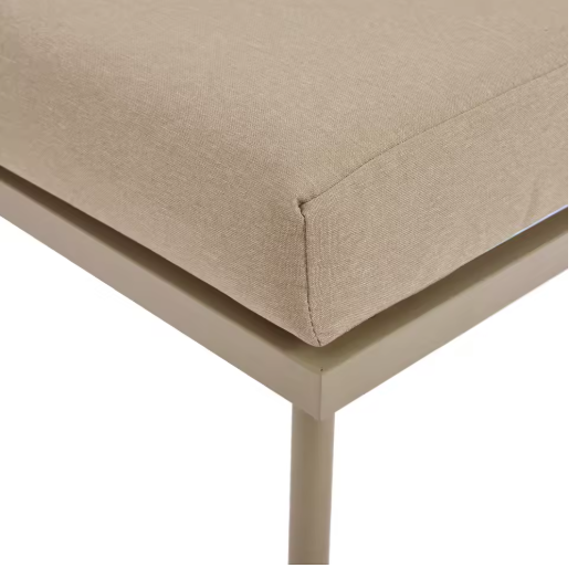 2-Zits Loungeset van Touw & Gehard Glas – Inclusief Tafel en Kussens, Met Armleuningen en Gevlochten Rugleuning, Verstelbare Pootjes