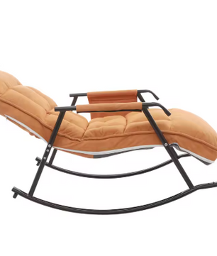 Verstelbare Schommelstoel met Kussen – Comfortabel Loungen voor Binnen & Buiten