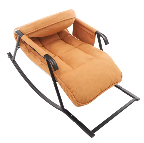 Verstelbare Schommelstoel met Kussen – Comfortabel Loungen voor Binnen & Buiten