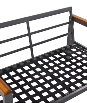 4-delige Tuinlounge Set – Bank, Fauteuils & Tafel met Acaciahout