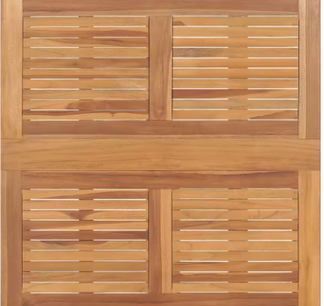 Opvouwbare Teakhouten Tuintafel – Massief Hout, 90x90 cm Weerbestendig