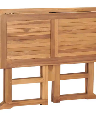 Opvouwbare Teakhouten Tuintafel – Massief Hout, 90x90 cm Weerbestendig