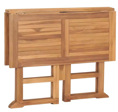 Opvouwbare Teakhouten Tuintafel – Massief Hout, 90x90 cm Weerbestendig