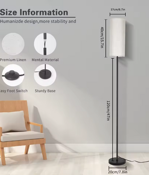 Moderne Vloerlamp – Minimalistisch Design & 3-Kleuren Dimbaar