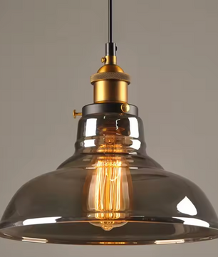 Vintage Glazen Hanglamp – Loft Design Plafondlamp