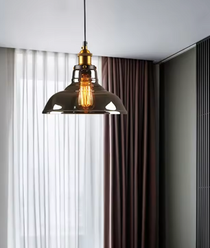 Vintage Glazen Hanglamp – Loft Design Plafondlamp