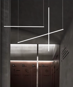 Nordic Minimalistische LED Hanglamp – Strakke Design Plafondlamp