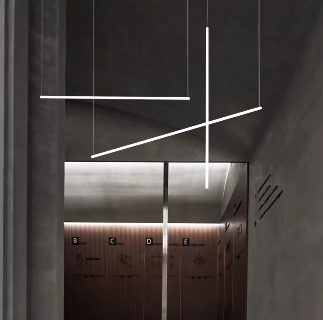 Nordic Minimalistische LED Hanglamp – Strakke Design Plafondlamp