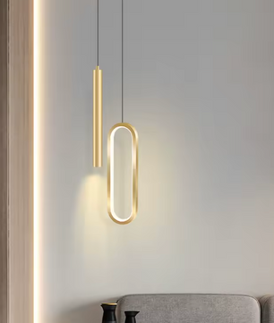 Scandinavische LED Hanglamp – Moderne Plafondlamp van IJzer & Acryl, 3 Lichtkleuren