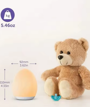 7-kleuren Nachtlampje – Dimbare RGB LED Bedlamp met Touch & Afstandsbediening, USB Oplaadbaar