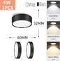 LED Opbouw Downlight – Ronde Plafondspot, 5W/10W/15W/25W, 220V