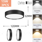 LED Opbouw Downlight – Ronde Plafondspot, 5W/10W/15W/25W, 220V