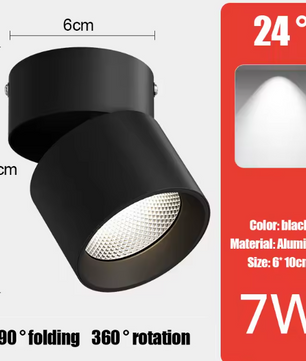 LED Downlight Plafondspot – Aluminium, Opbouw, 7W/10W/15W