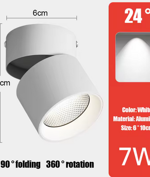 LED Downlight Plafondspot – Aluminium, Opbouw, 7W/10W/15W
