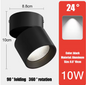 LED Downlight Plafondspot – Aluminium, Opbouw, 7W/10W/15W