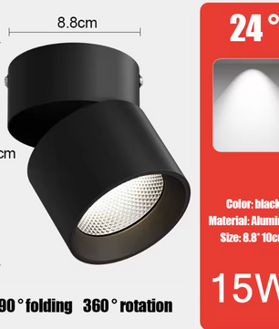 LED Downlight Plafondspot – Aluminium, Opbouw, 7W/10W/15W