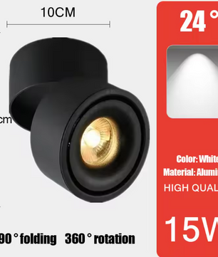 LED Downlight Plafondspot – Aluminium, Opbouw, 7W/10W/15W
