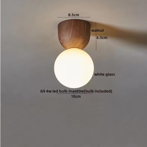 Moderne LED Plafondlamp – Glas & IJzer, Nordic/Japans Stijl voor Woonkamer, Slaapkamer & Gang
