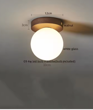 Moderne LED Plafondlamp – Glas & IJzer, Nordic/Japans Stijl voor Woonkamer, Slaapkamer & Gang