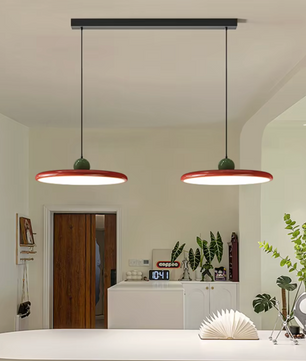 Moderne Retro Hanglamp – Platte LED Plafondlamp 30/40 cm