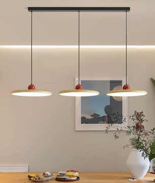 Moderne Retro Hanglamp – Platte LED Plafondlamp 30/40 cm