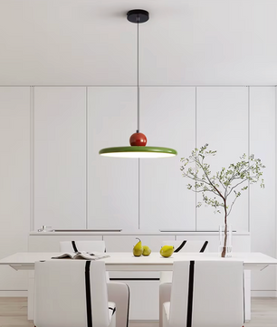 Moderne Retro Hanglamp – Platte LED Plafondlamp 30/40 cm