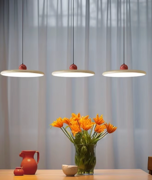 Moderne Retro Hanglamp – Platte LED Plafondlamp 30/40 cm
