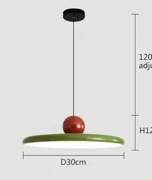 Moderne Retro Hanglamp – Platte LED Plafondlamp 30/40 cm