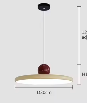 Moderne Retro Hanglamp – Platte LED Plafondlamp 30/40 cm