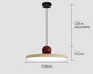 Moderne Retro Hanglamp – Platte LED Plafondlamp 30/40 cm