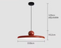 Moderne Retro Hanglamp – Platte LED Plafondlamp 30/40 cm