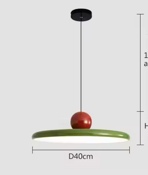 Moderne Retro Hanglamp – Platte LED Plafondlamp 30/40 cm