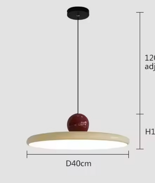 Moderne Retro Hanglamp – Platte LED Plafondlamp 30/40 cm