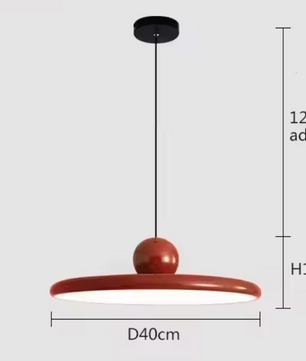 Moderne Retro Hanglamp – Platte LED Plafondlamp 30/40 cm