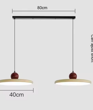 Moderne Retro Hanglamp – Platte LED Plafondlamp 30/40 cm