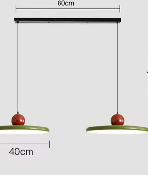 Moderne Retro Hanglamp – Platte LED Plafondlamp 30/40 cm