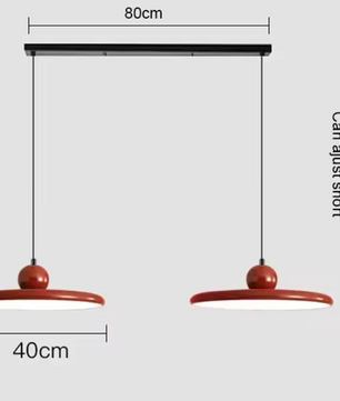 Moderne Retro Hanglamp – Platte LED Plafondlamp 30/40 cm