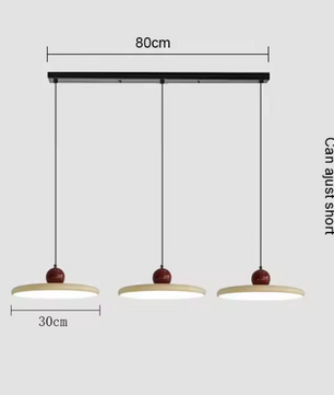 Moderne Retro Hanglamp – Platte LED Plafondlamp 30/40 cm