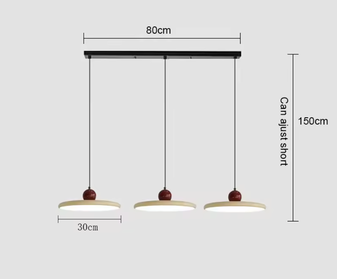 Moderne Retro Hanglamp – Platte LED Plafondlamp 30/40 cm