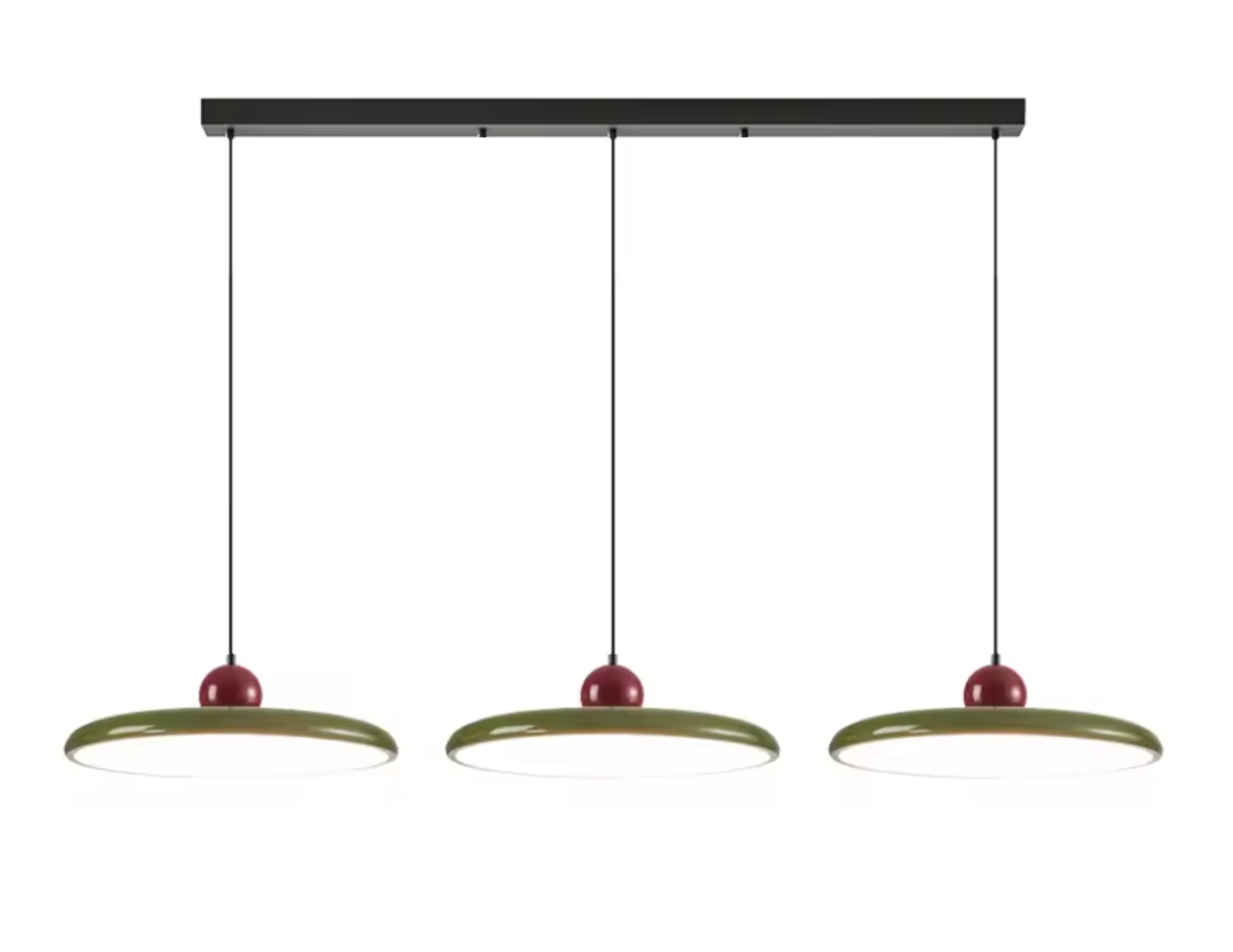 Moderne Retro Hanglamp – Platte LED Plafondlamp 30/40 cm