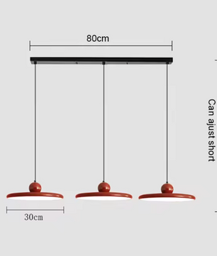 Moderne Retro Hanglamp – Platte LED Plafondlamp 30/40 cm