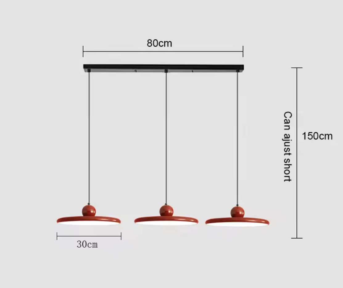 Moderne Retro Hanglamp – Platte LED Plafondlamp 30/40 cm