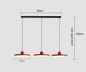 Moderne Retro Hanglamp – Platte LED Plafondlamp 30/40 cm