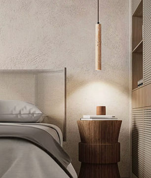 Led Hanglamp Buisvormig – Houten Plafondlamp in Japanse Stijl, Modern & Rustiek