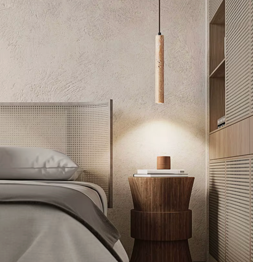 Led Hanglamp Buisvormig – Houten Plafondlamp in Japanse Stijl, Modern & Rustiek
