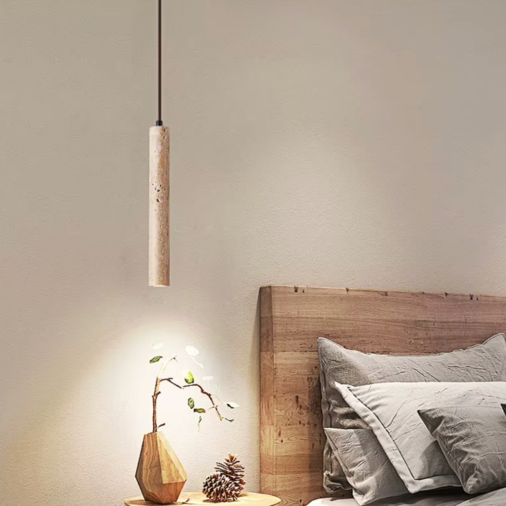 Led Hanglamp Buisvormig – Houten Plafondlamp in Japanse Stijl, Modern & Rustiek