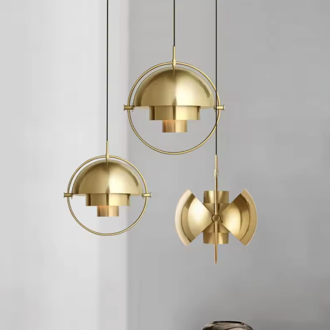 Moderne Nordic Hanglamp – Goud / Zwart / Wit