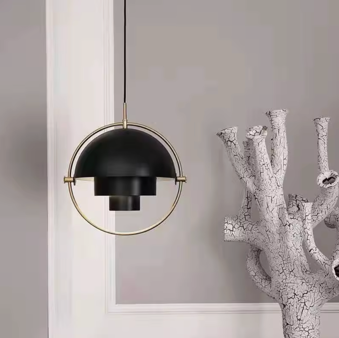 Moderne Nordic Hanglamp – Goud / Zwart / Wit