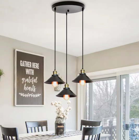 Vintage Industriële Hanglamp – Retro Loft Kroonluchter E27